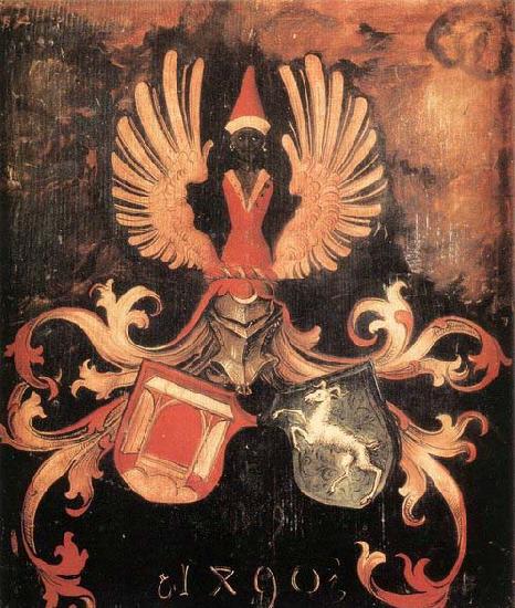Albrecht Durer Alliance Coat of Arms oil painting image
